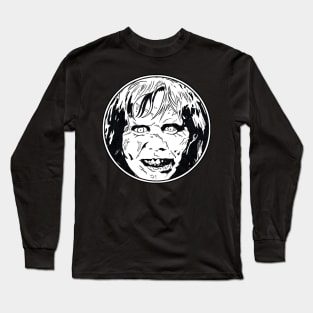 REGAN MacNEIL - The Exorcist (Circle Black and White) Long Sleeve T-Shirt